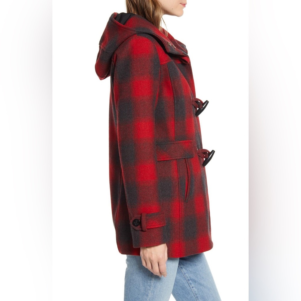 Pendleton Roslyn Plaid Wool Blend Duffle Coat XS - Picture 3 of 12